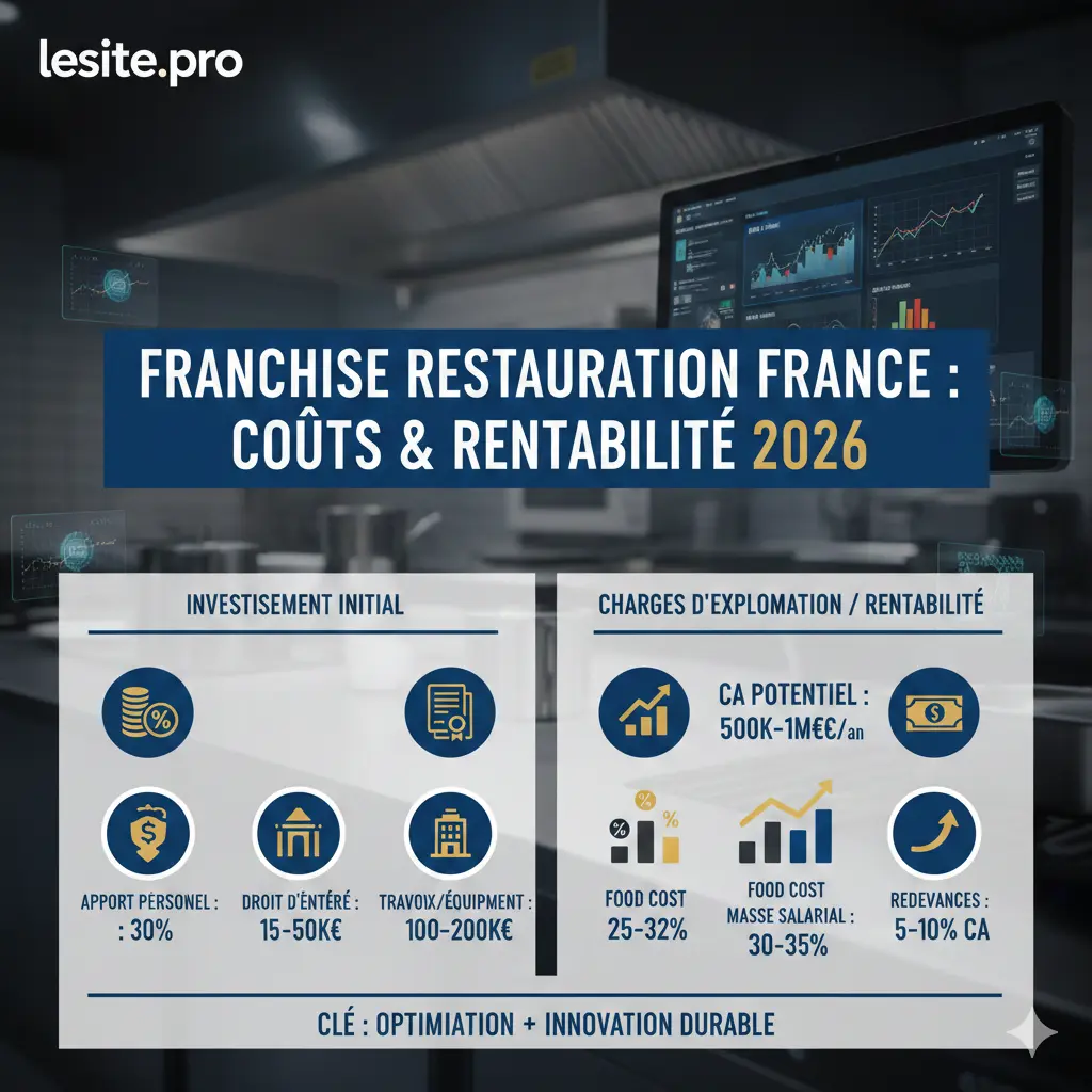 Ouvrir une franchise de restaurant rentable en France avec les chiffres cles du secteur en