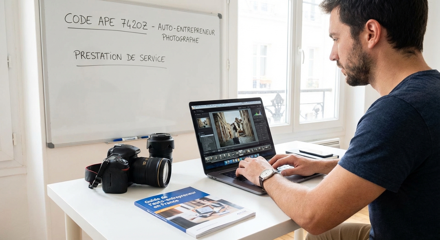 Code ape auto entrepreneur prestation service