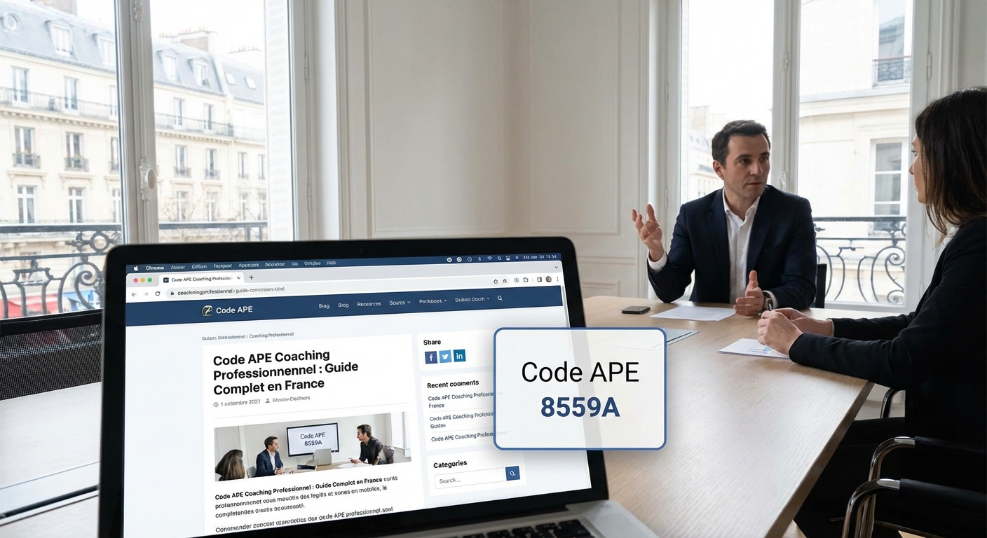 Code ape coach micro entreprise