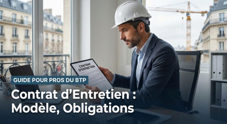 Contrat entretien modele obligations guide btp