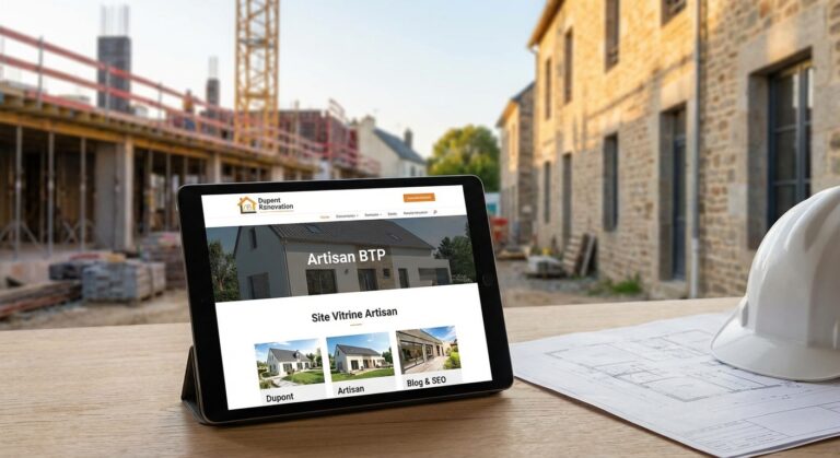 Creer site vitrine artisan btp