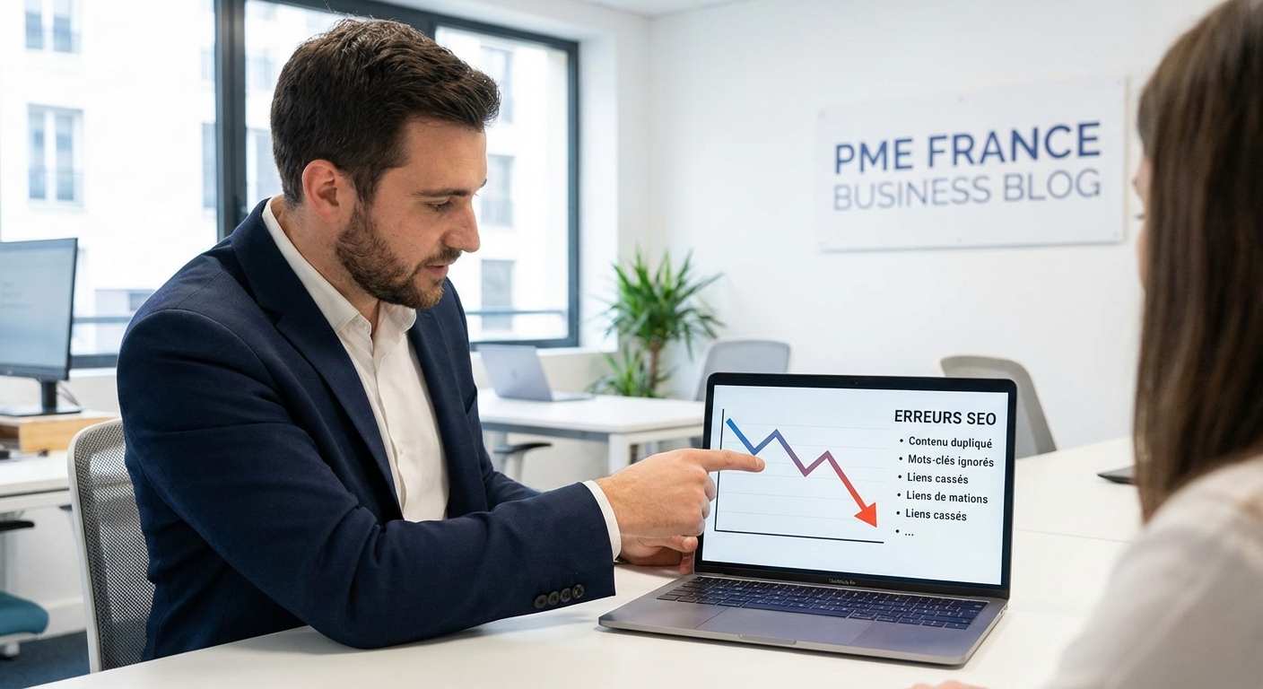 Erreurs seo pme site web