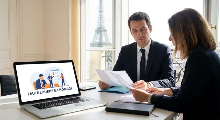 Faute lourde chomage droits are
