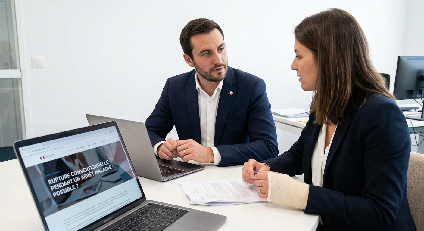 Rupture conventionnelle arret maladie