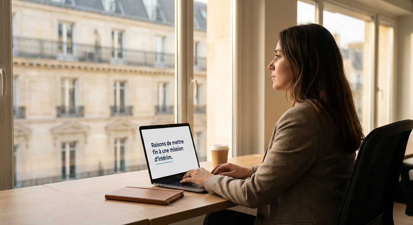 Excuse arreter mission interim