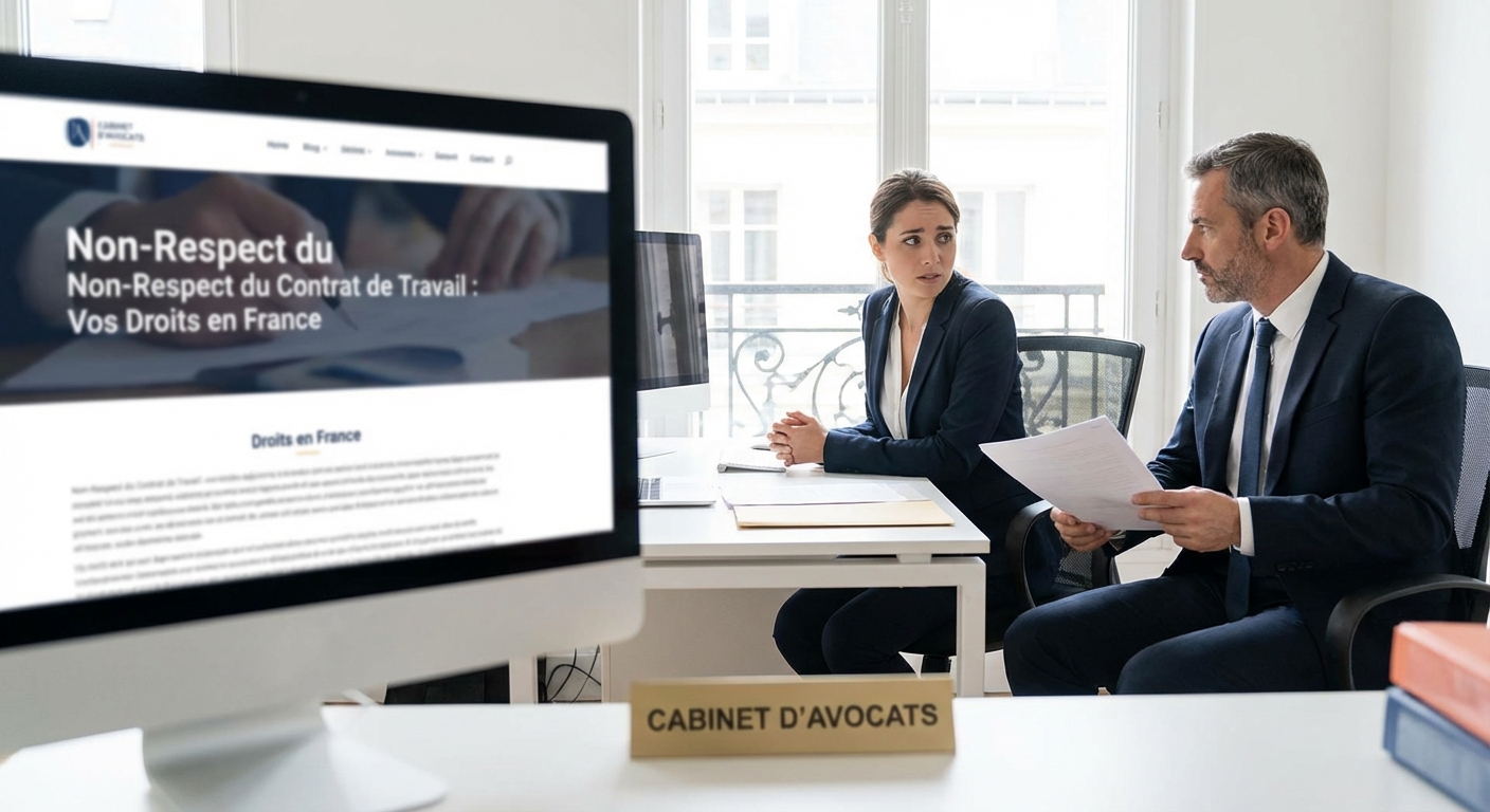 Non respect contrat travail employeur recours