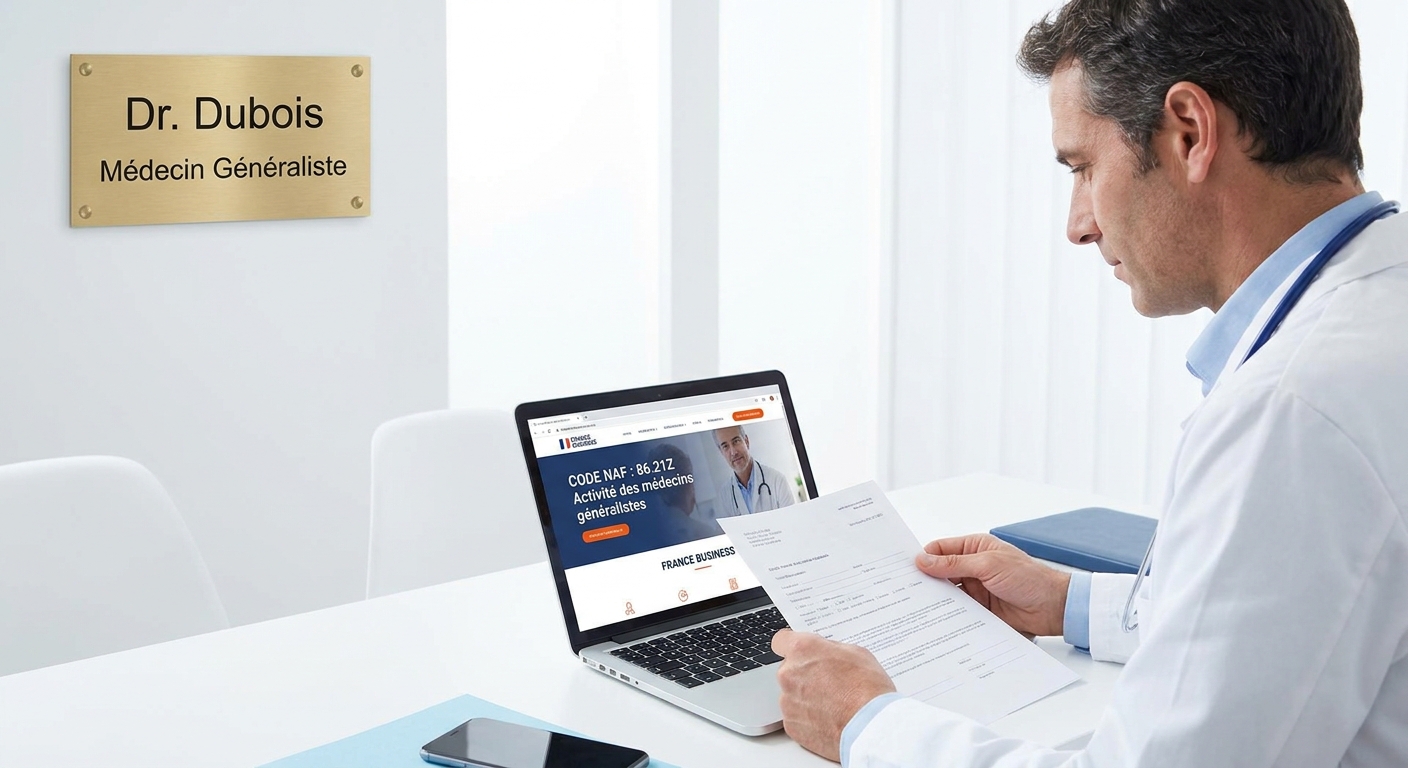 Code naf medecin choix optimisation