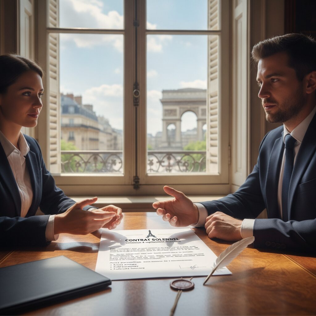 Contrat solennel erreurs validite code civil