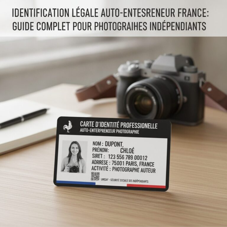 Identification legale auto entrepreneur