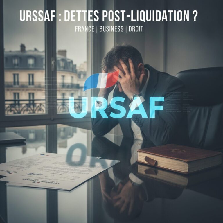 Urssaf dette liquidation judiciaire responsabilite
