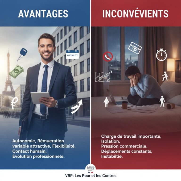 Vrp salarie ou agent commercial avantages inconvenients statut